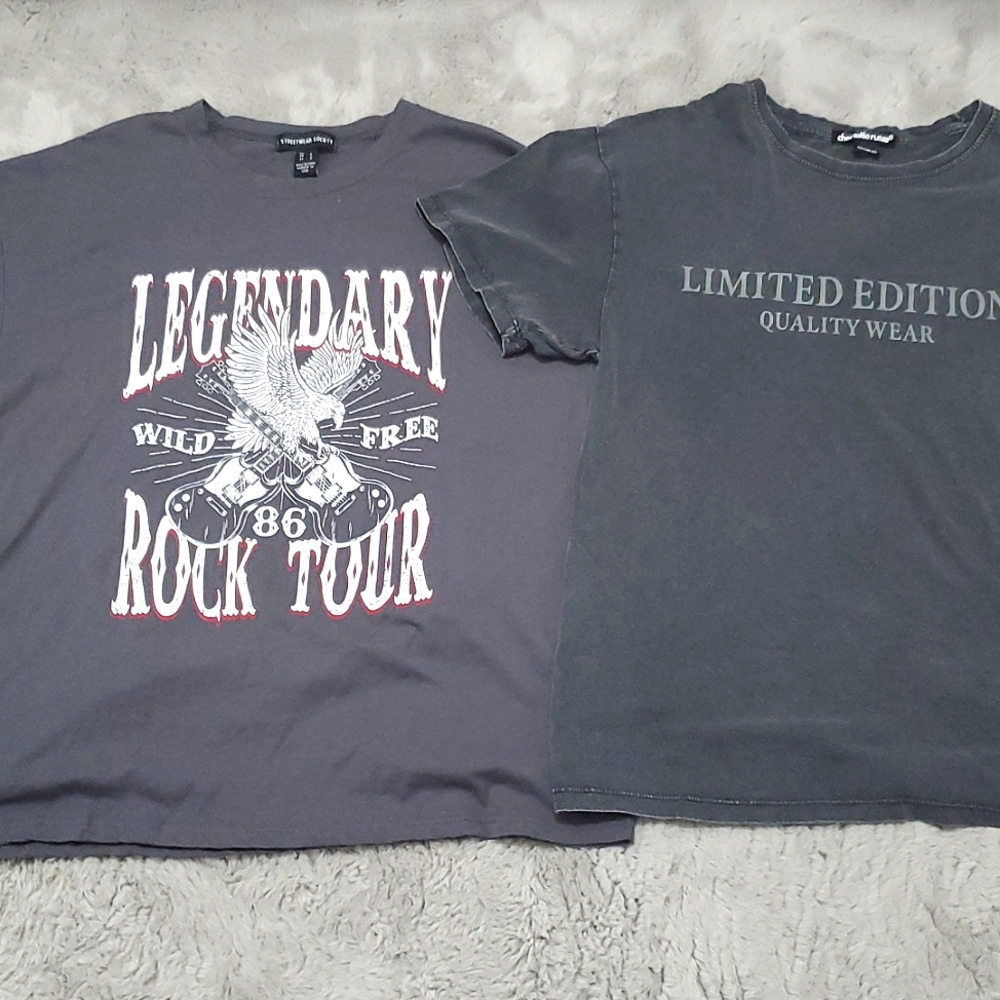 Bundle Gray Graphic Tees size S-L